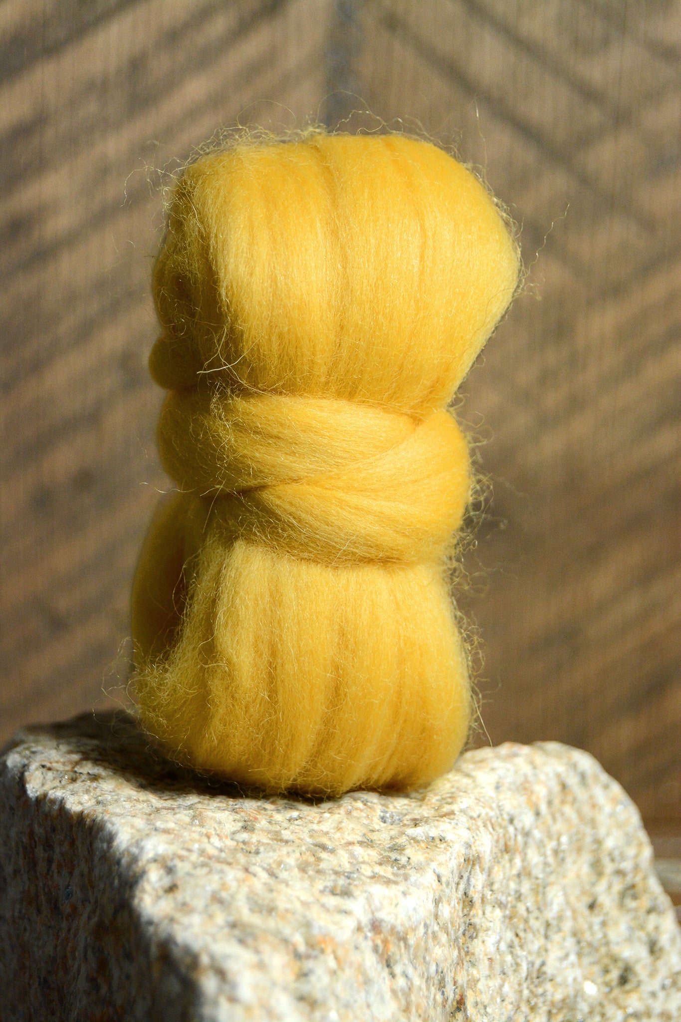 Corriedale Top: Yellow 1 oz