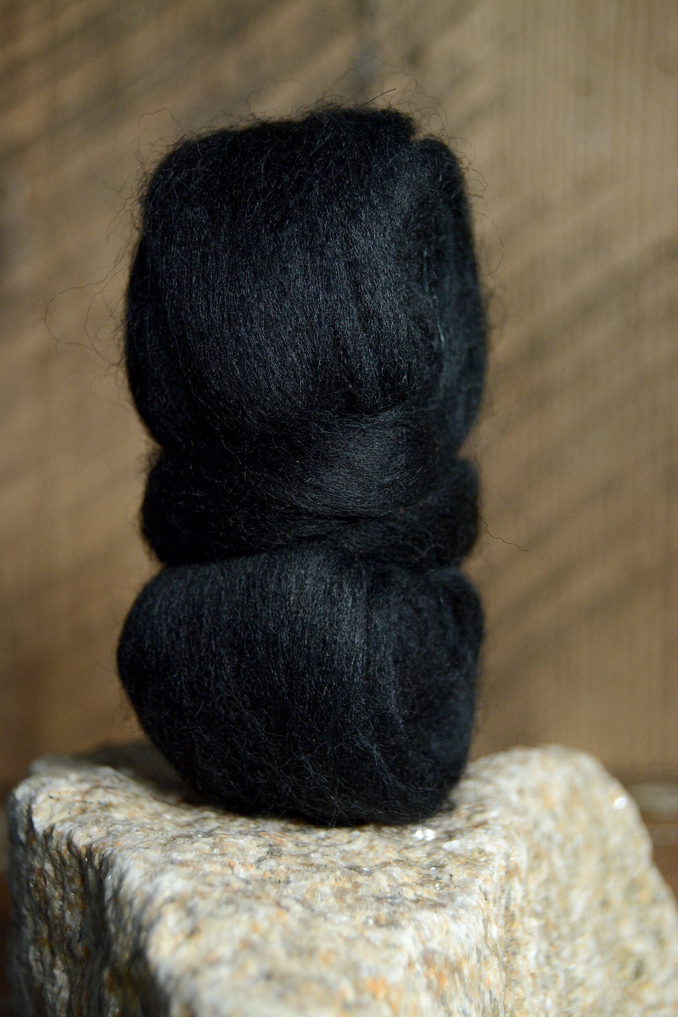 Corriedale Top: Black 1 oz