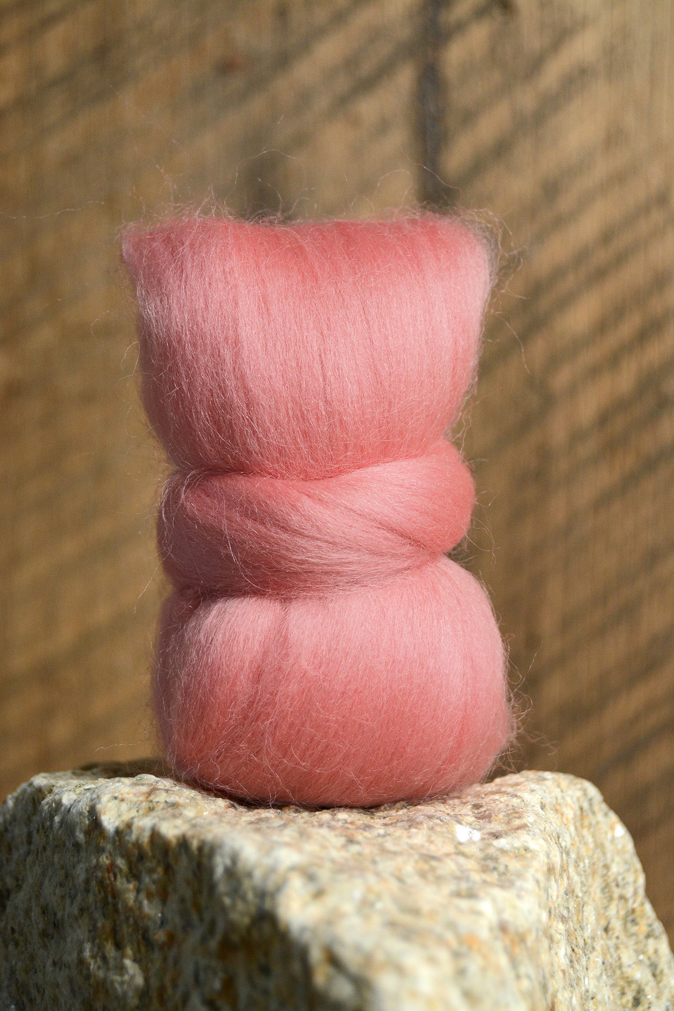 Corriedale Top: Pink Salmon 1 oz
