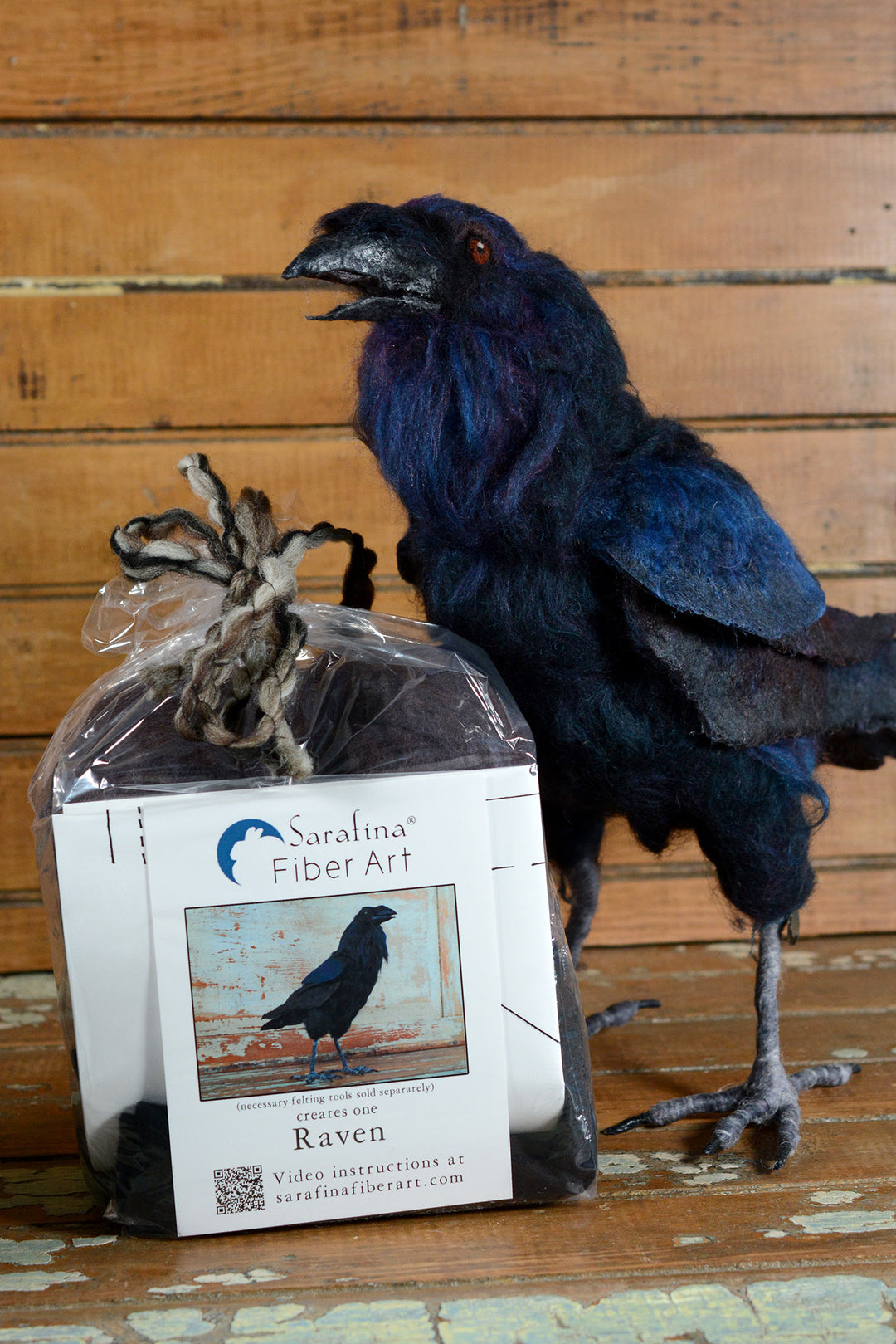 Supply Pack for Needle Felted - Raven – Sarafina Fiber Art