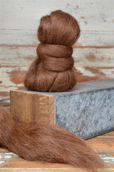 Dark Brown Baby Alpaca Roving