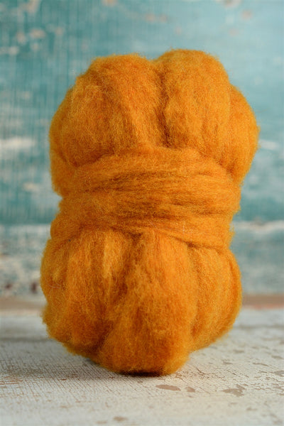 JUPEAN Colored Natural Wool Roving Needle Felting Wool Brown Fiber Wool  Chunky Yarn Wool Felting Supplies for Wet Felting and DIY Craft