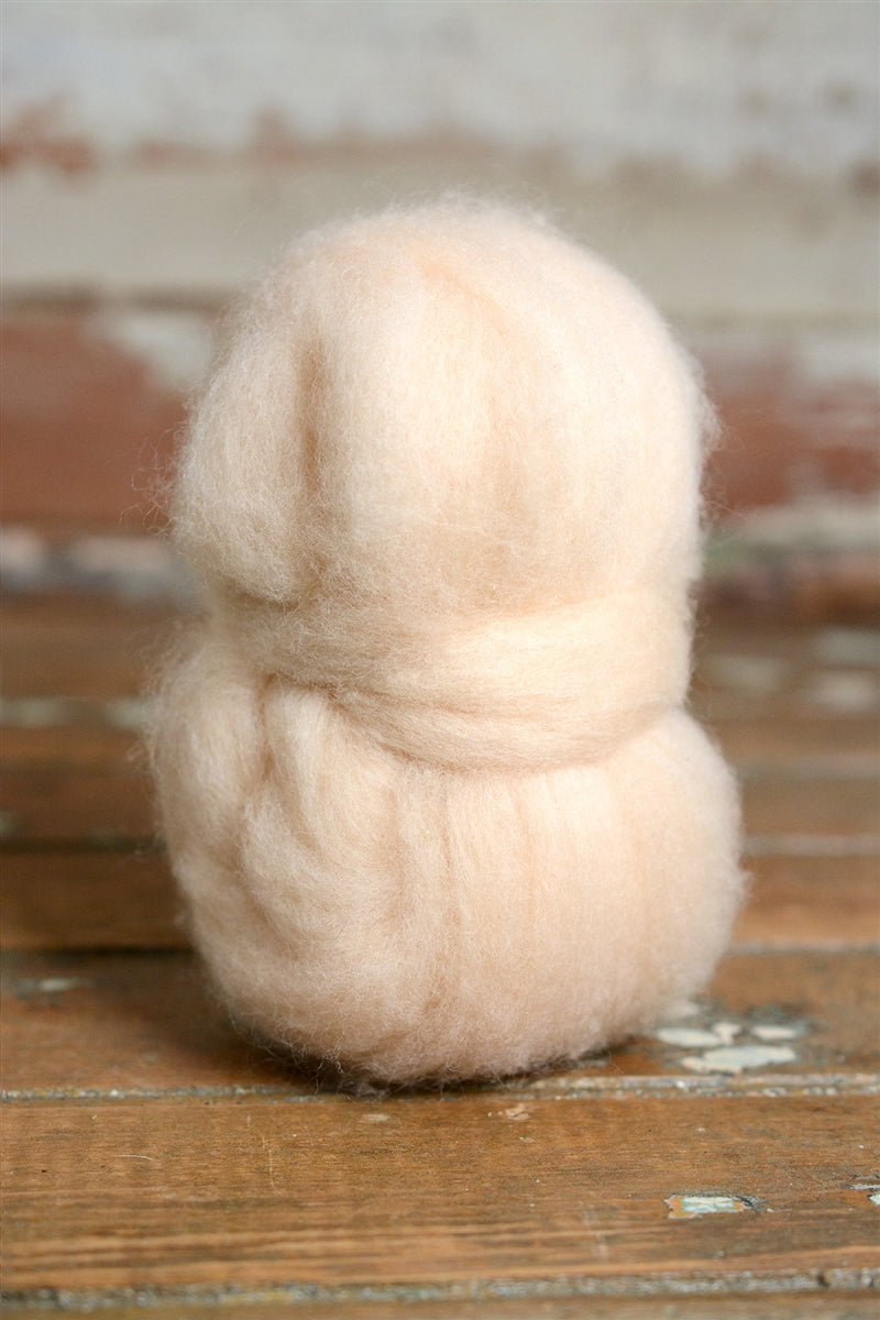 Wool Roving by Sarafina - Alabaster Skin Tone 1 oz – Sarafina Fiber Art