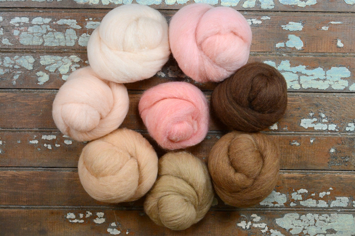 Wool Roving by Sarafina - Arabica Skin Tone 1 oz – Sarafina Fiber Art