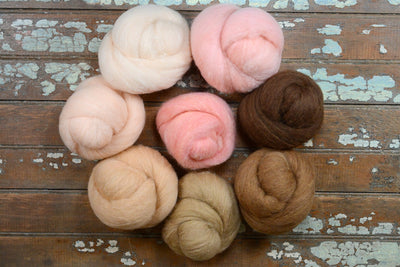 Skin Tones: Bronze 1 oz Roving