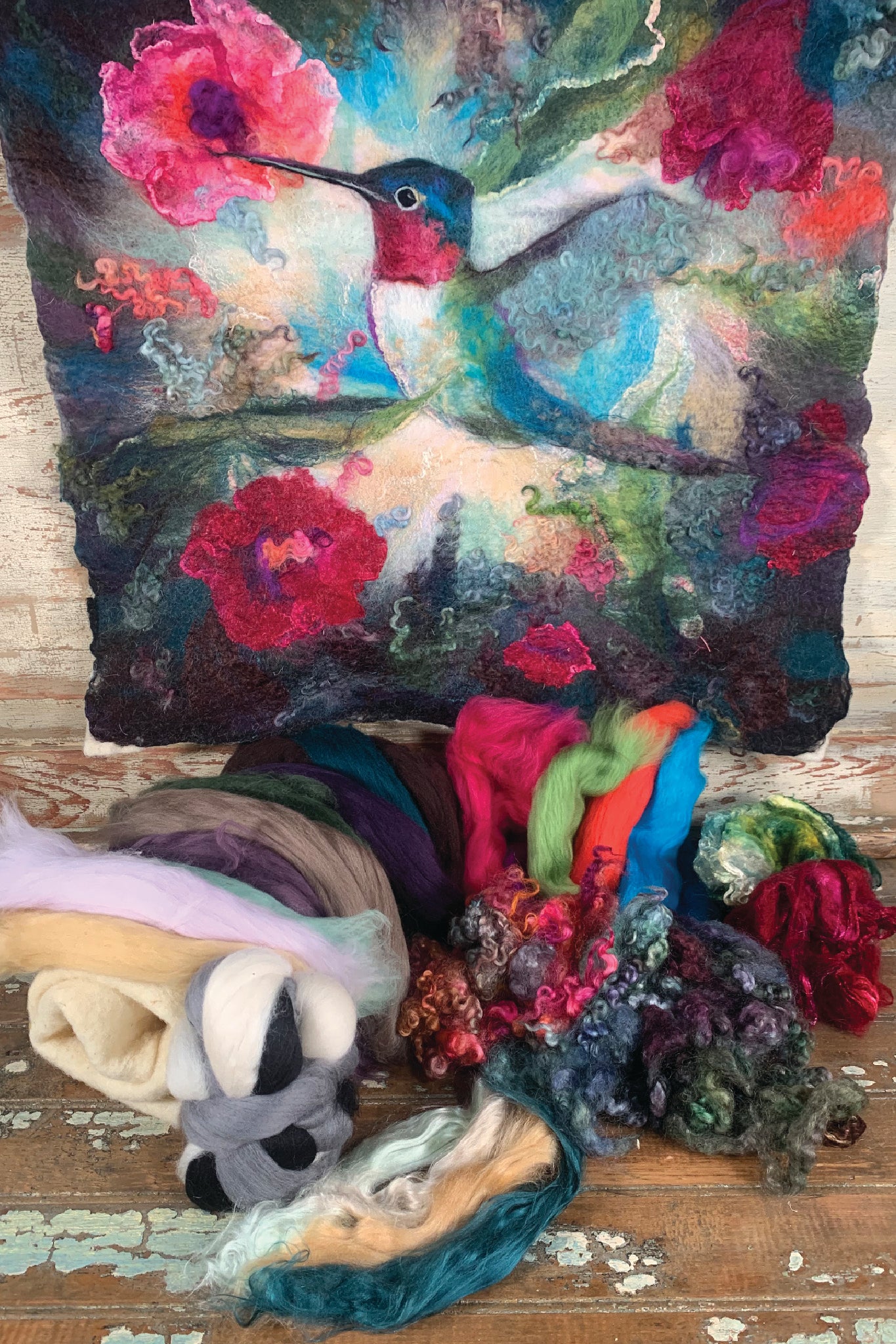 Supply Pack: 2D Wet Felting Hummingbird - Level 1