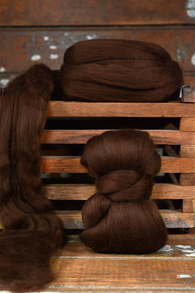 Merino Choco Merino Wool for Felting, Wool Roving & Spinning Fibers – Sarafina Fiber Art