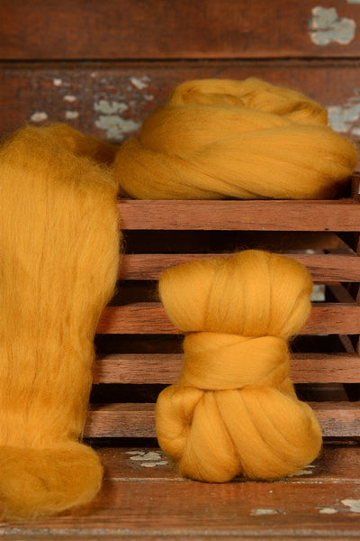 Merino Wool Roving for Felting and Spinning - The Yellows – The Yarn Tree -  fiber, yarn and natural dyes