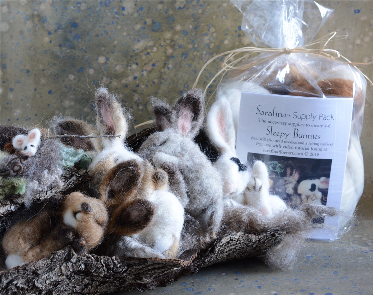Sarafina Sleepy Bunny Supply Pack – Sarafina Fiber Art