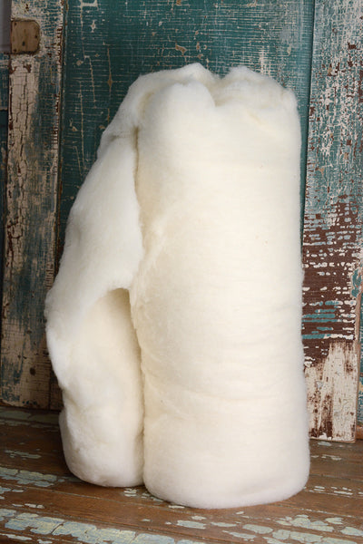 Wool Batting - Off White 1 lb
