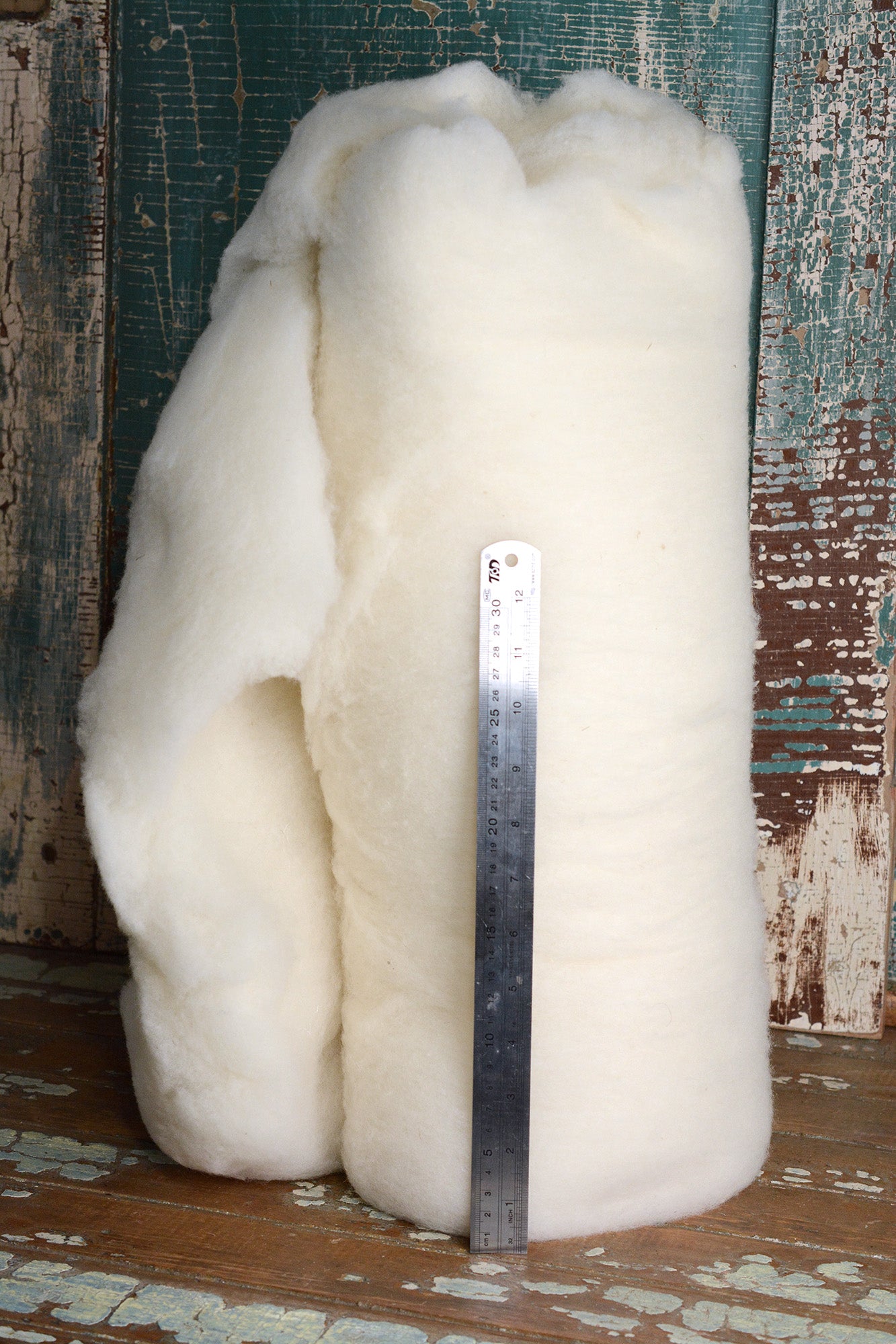 Wool Batting - Off White 1 lb