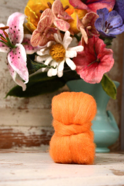 Flower Roving: Zinnia 1 oz